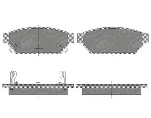 Kit de plaquettes de frein, frein à disque SCT - MANNOL SP 652 PR