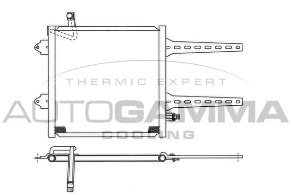 Condenseur, climatisation AUTOGAMMA 101603