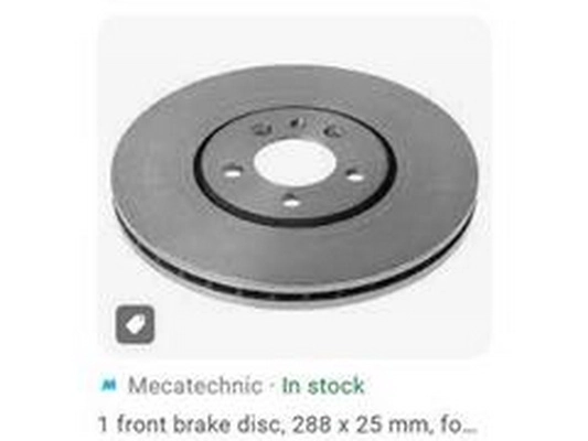 Disque de frein ZPY 3A0615301A