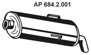 Silencieux arrière EBERSPÄCHER 684.2.001