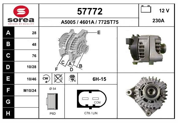 Alternateur EAI 57772