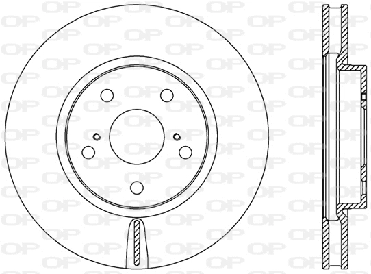 Disque de frein OPEN PARTS BDR2462.20