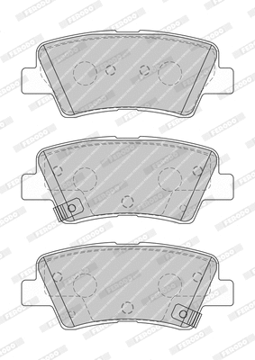 Kit de plaquettes de frein, frein à disque FERODO FDB4833-D