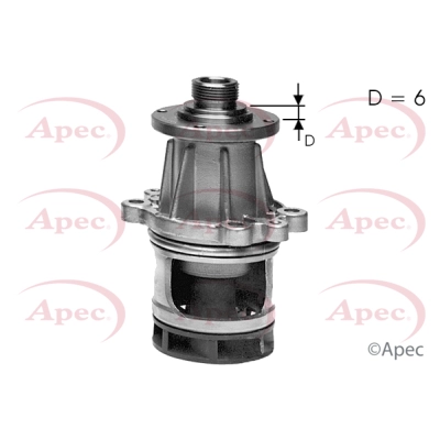 Pompe à eau, refroidissement du moteur APEC AWP1092