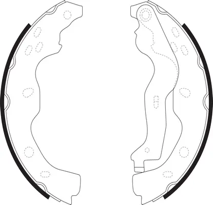 Jeu de mâchoires de frein SB BS20634