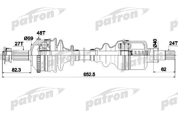 Arbre de transmission PATRON PDS0335