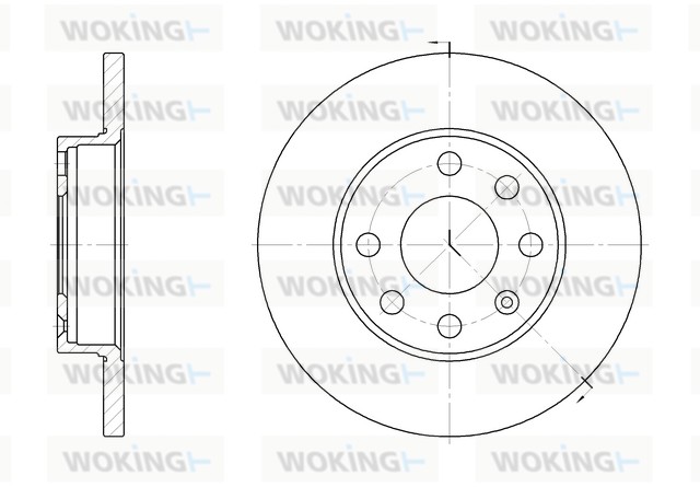 Disque de frein WOKING D6059.00