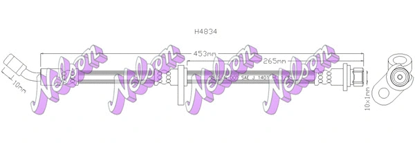 Flexible de frein KAWE H4834