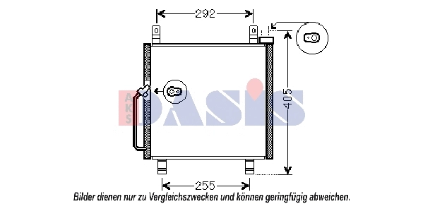 Condenseur, climatisation AKS DASIS 322024N