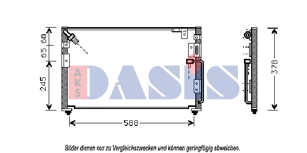 Condenseur, climatisation AKS DASIS 562160N