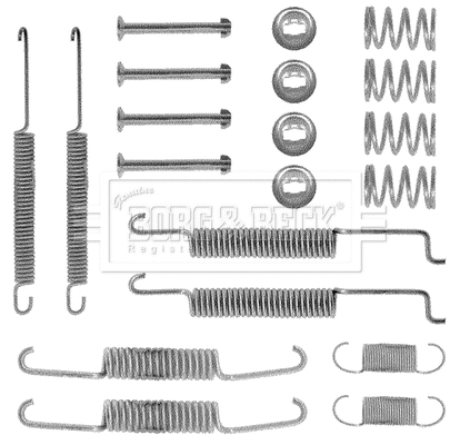 Kit d'accessoires, mâchoire de frein BORG & BECK BBK6122