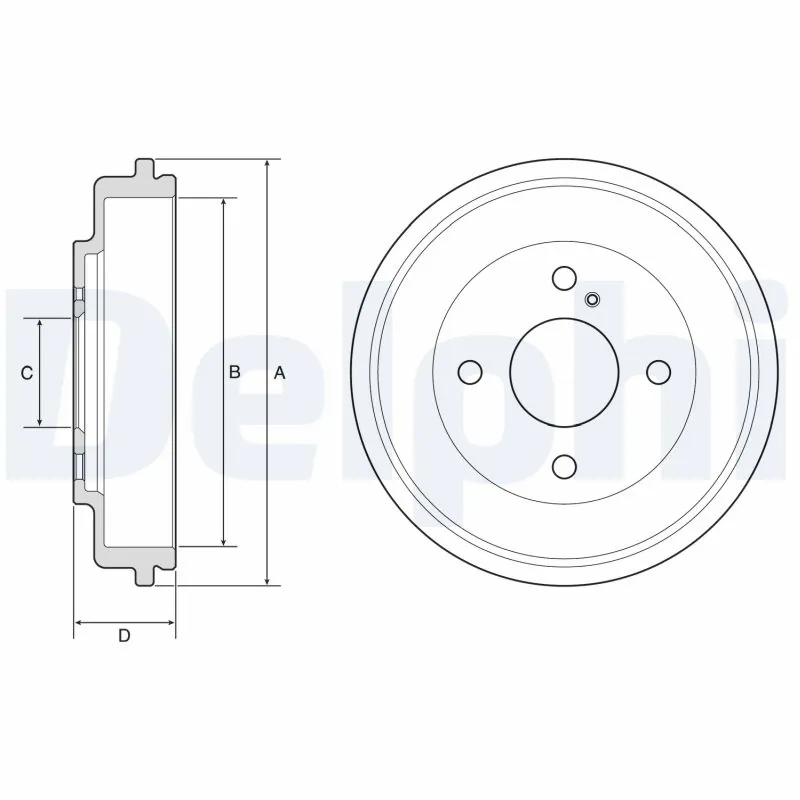 Tambour de frein DELPHI BF591