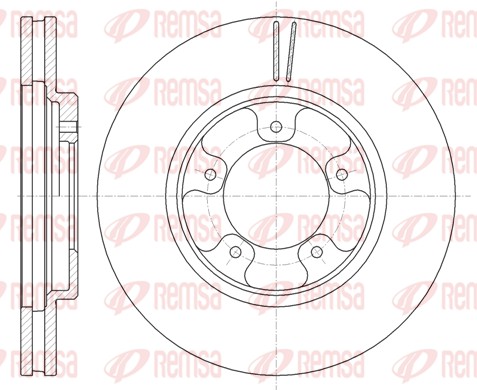 Disque de frein REMSA 6939.10