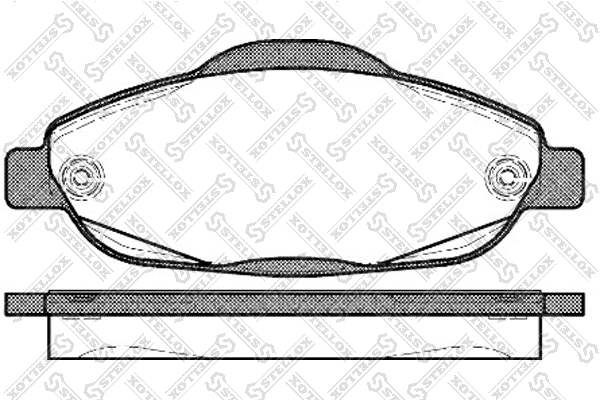 Kit de plaquettes de frein, frein à disque STELLOX 001 096B-SX