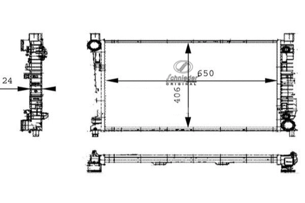 Radiateur, refroidissement du moteur SCHNIEDER AUTOTECH BZS33.00060