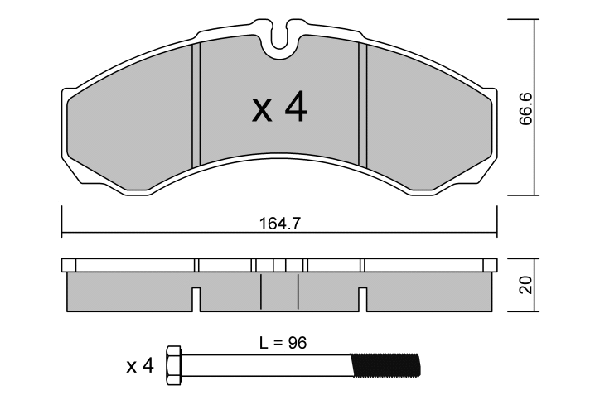Kit de plaquettes de frein, frein à disque AISIN BPIV-2002