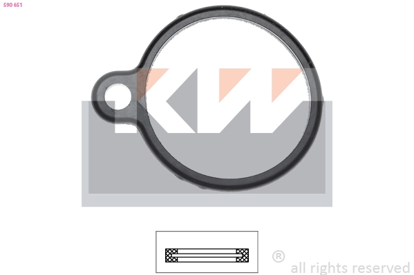 Joint, thermostat KW 590 651