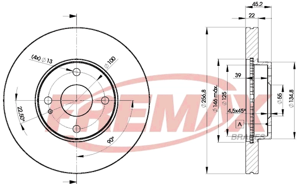 Disque de frein FREMAX BD-3256