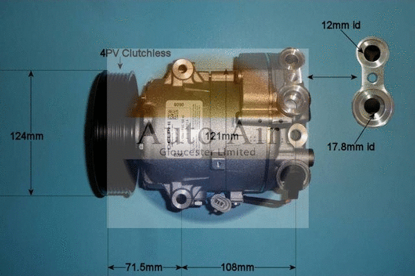 Compresseur, climatisation AUTO AIR GLOUCESTER 14-1015