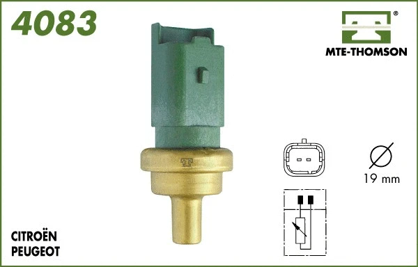 Sonde, température du liquide de refroidissement MTE-THOMSON 4083