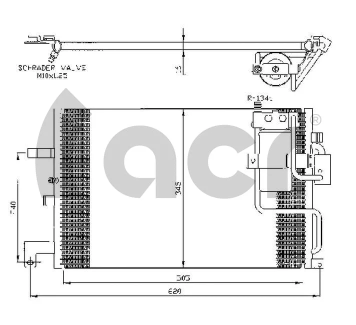Condenseur, climatisation ACR 300331
