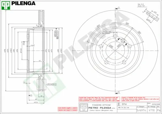 Disque de frein PILENGA V710