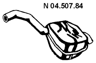 Silencieux arrière EBERSPÄCHER 04.507.84