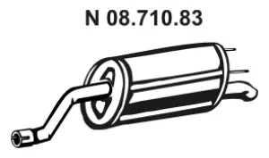 Silencieux arrière EBERSPÄCHER 08.710.83