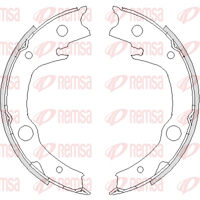 Mâchoire de frein, frein de stationnement REMSA 4729.00