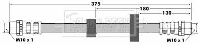 Flexible de frein BORG & BECK BBH6869