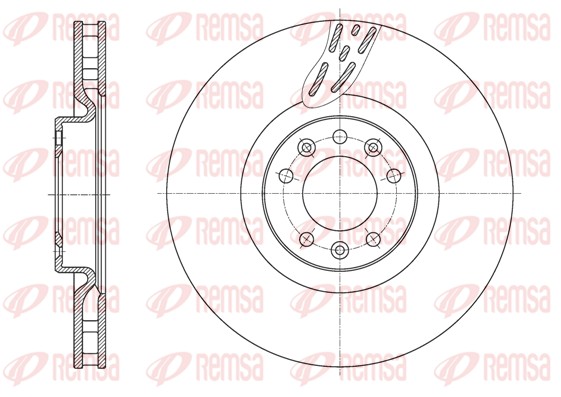 Disque de frein REMSA 61627.10