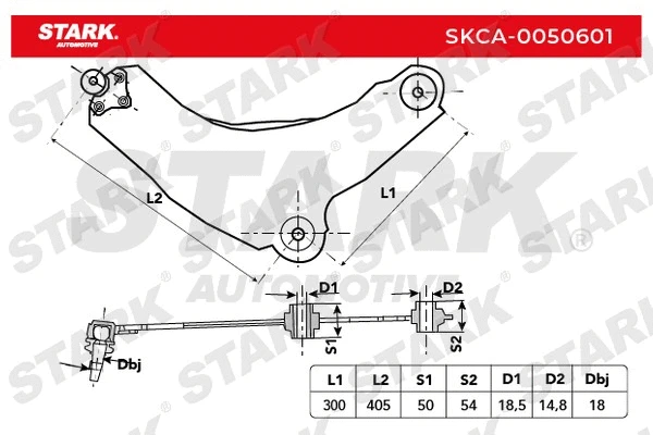 Bras de liaison, suspension de roue Stark SKCA-0050601