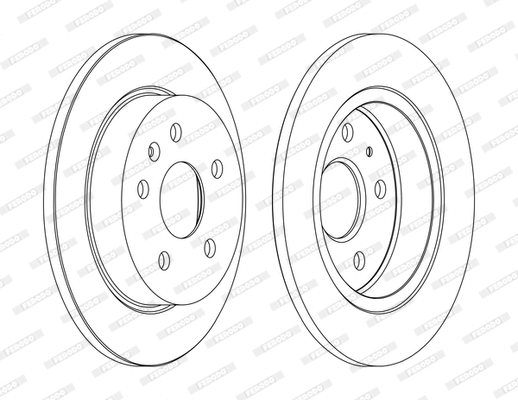 Disque de frein FERODO DDF1804P-D