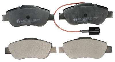 Kit de plaquettes de frein, frein à disque DENCKERMANN B110961