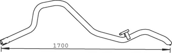 Tuyau d'échappement DINEX 54613