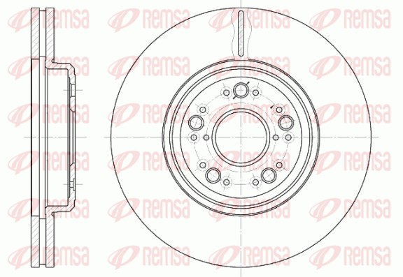Disque de frein REMSA 61252.10