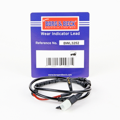 Contact d'avertissement, usure des plaquettes de frein BORG & BECK BWL3252