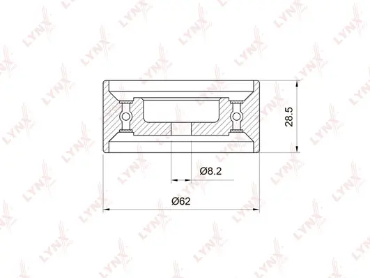 Poulie de tension, courroie crantée LYNXAUTO PB-1060