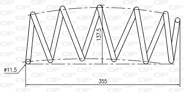 Ressort de suspension OPEN PARTS CSR9032.00