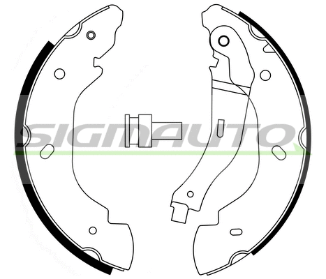 Jeu de mâchoires de frein SIGMAUTO SFA240