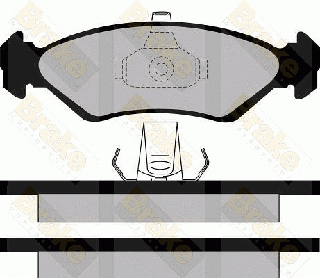 Kit de plaquettes de frein, frein à disque Brake ENGINEERING PA1127