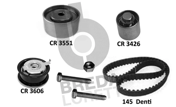 Kit de courroie crantée BREDA LORETT KCD0780