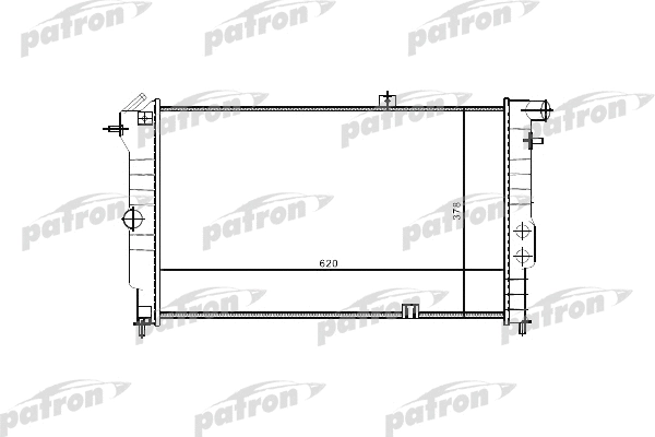 Radiateur, refroidissement du moteur PATRON PRS3330