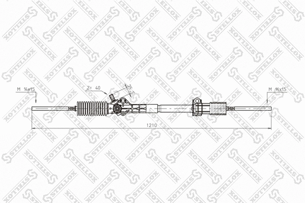 Crémaillère de direction STELLOX 00-35006-SX