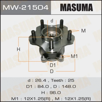 Kit de roulements de roue MASUMA MW-21504