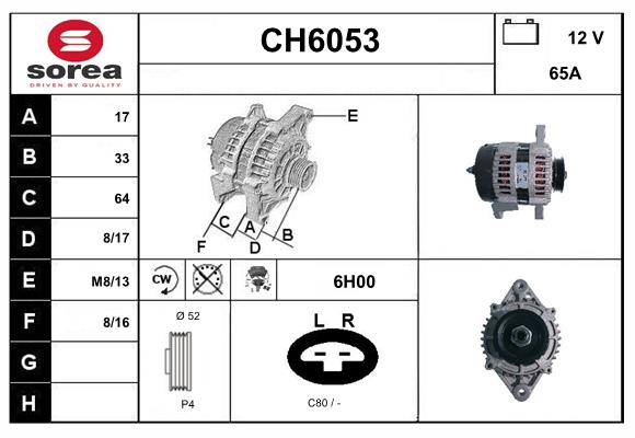 Alternateur SERA CH6053
