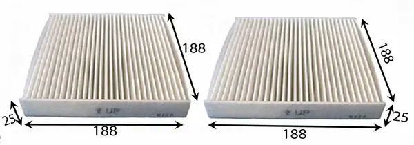 Filtre, air de l'habitacle JS ASAKASHI AC0183SET