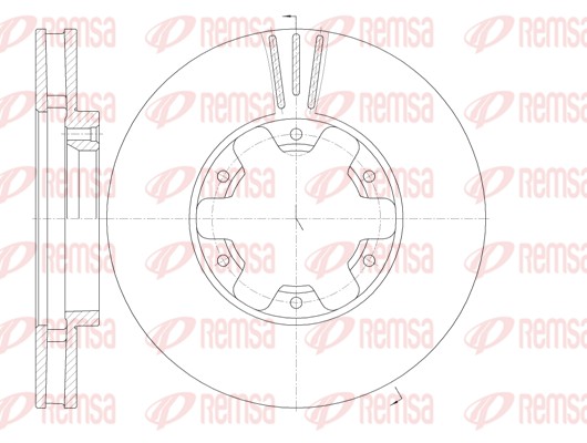Disque de frein REMSA 61950.10