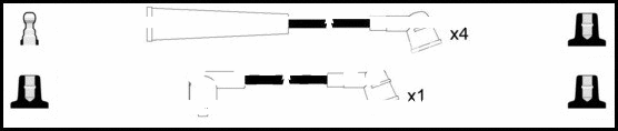 Kit de câbles d'allumage LEMARK HOES1216
