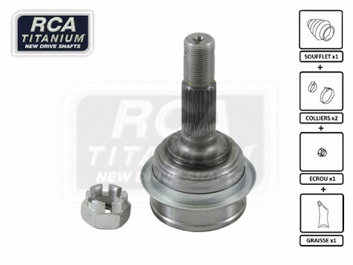 Jeu de joints, arbre de transmission RCA FRANCE DH02